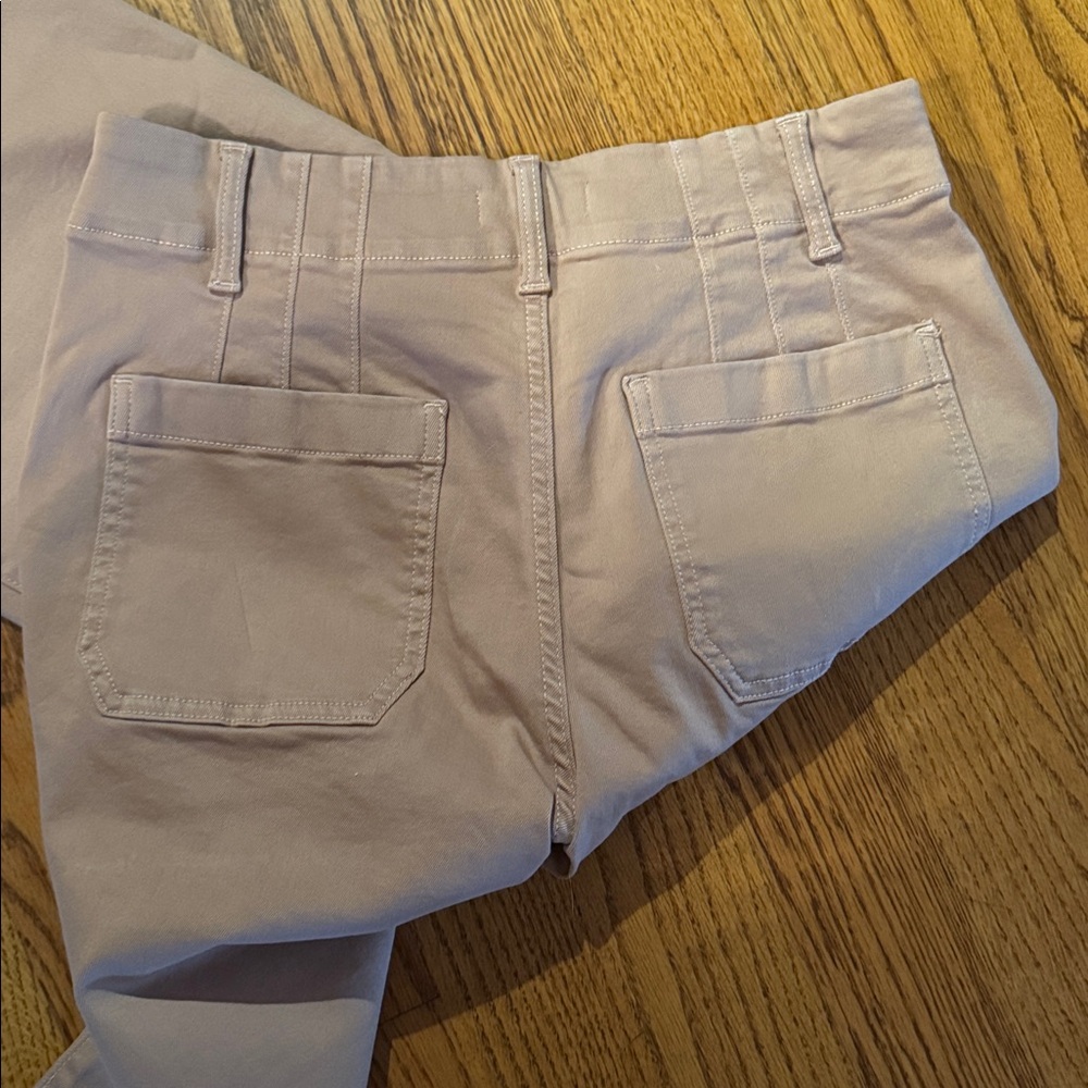 NWT LC Lauren Conrad dusty pink Wide-Leg Crop Pants - Picture 3 of 4
